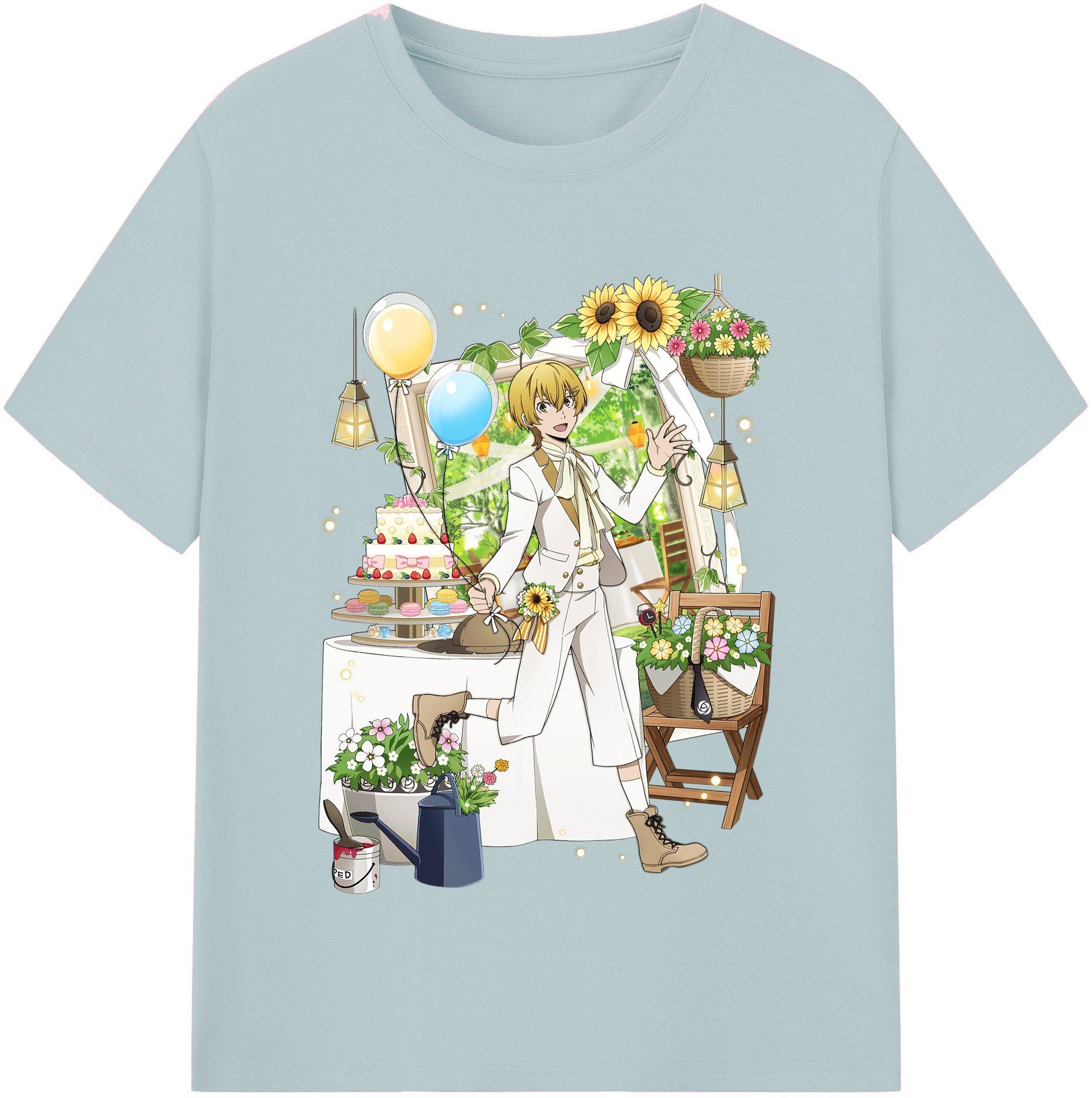 （画像用） 文豪ストレイドッグス Bungo Stray Dogs 綿100％半袖Tシャツ（フロントプリント）